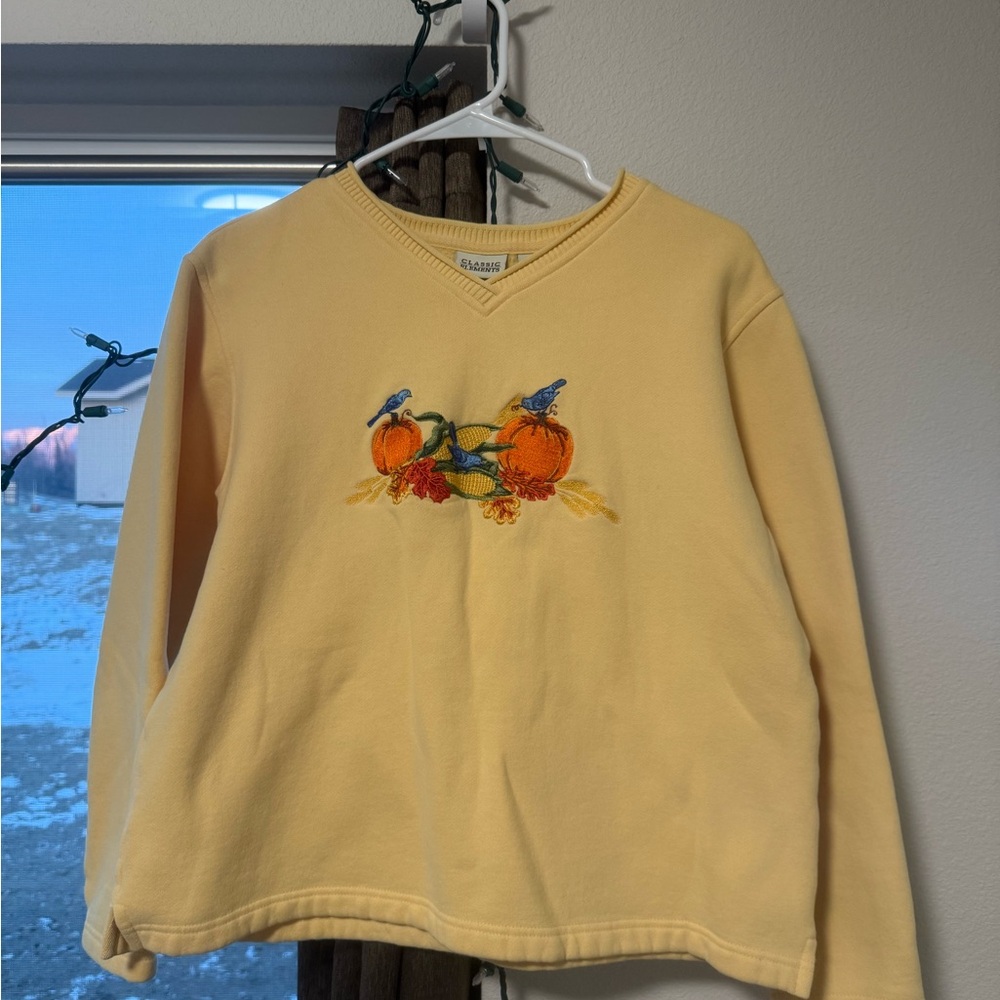 Classic Elements Yellow Sweatshirt - image 1